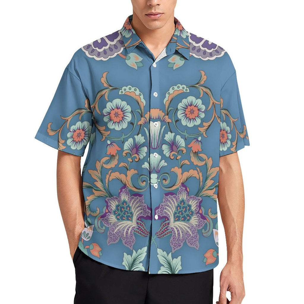 Men's Fashion Casual Printed Short Sleeve Shirts 2306100464