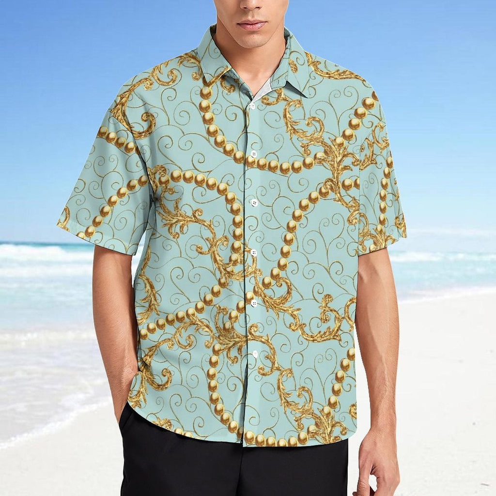 Men's Fashion Casual Printed Short Sleeve Shirts 2306101117