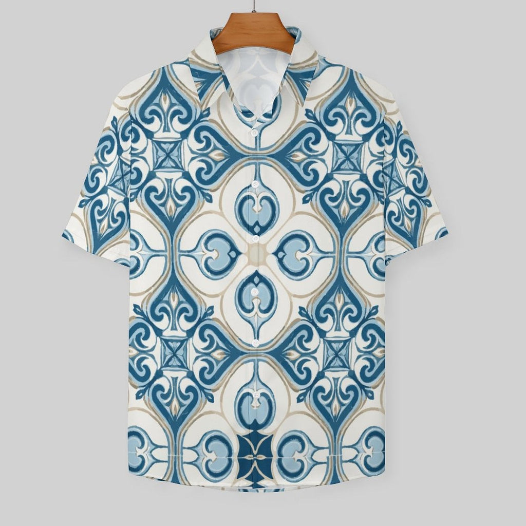 Men's Fashion Casual Printed Short Sleeve Shirts 2306100441