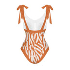 Casual Printed One-Piece Swimsuit And Cover Up 2305104032