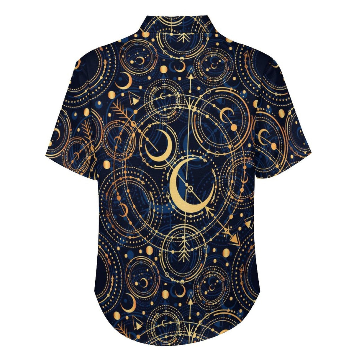 Men's Star And Moon Print Vacation Hawaiian Shirt 2306104045