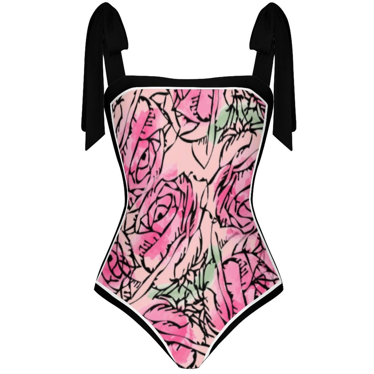 Fashion Printed One Piece Swimsuit And Cover Up 2305105223