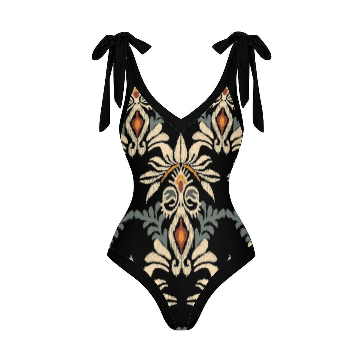 Casual Printed One Piece Swimsuit And Cover Up 2305105226
