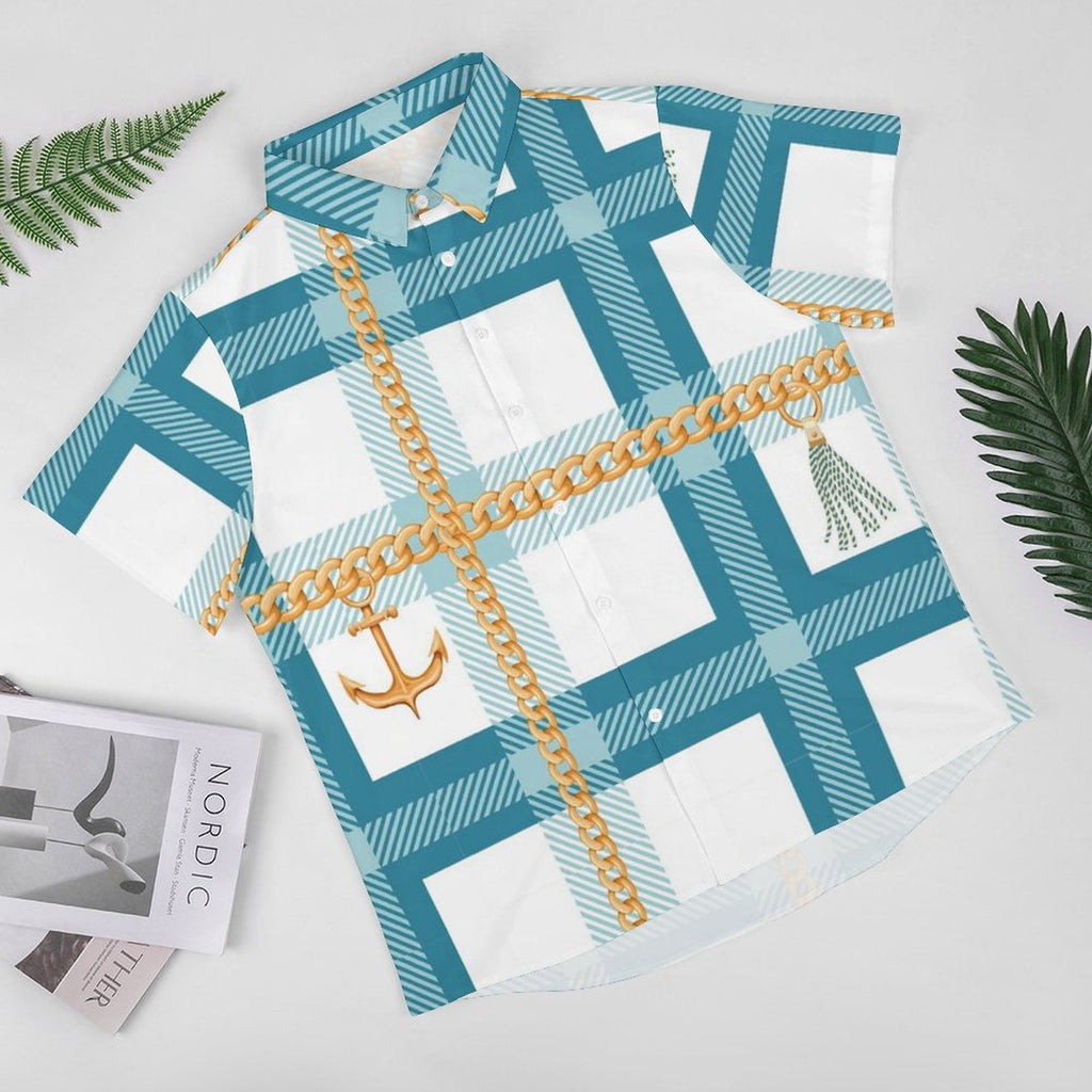 Men's Fashion Casual Printed Short Sleeve Shirts 2306100463