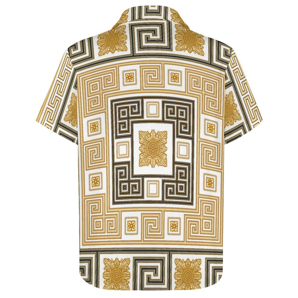 Men's Fashion Casual Printed Short Sleeve Shirts 2306100456