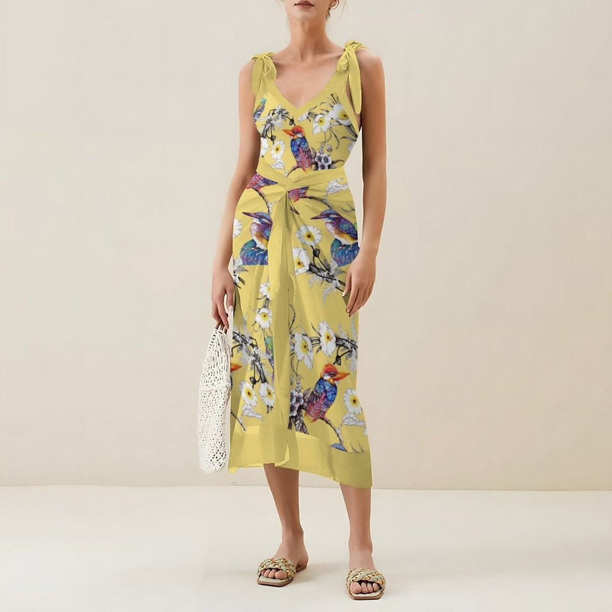 Casual Printed One-Piece Swimsuit And Cover Up 2305102752