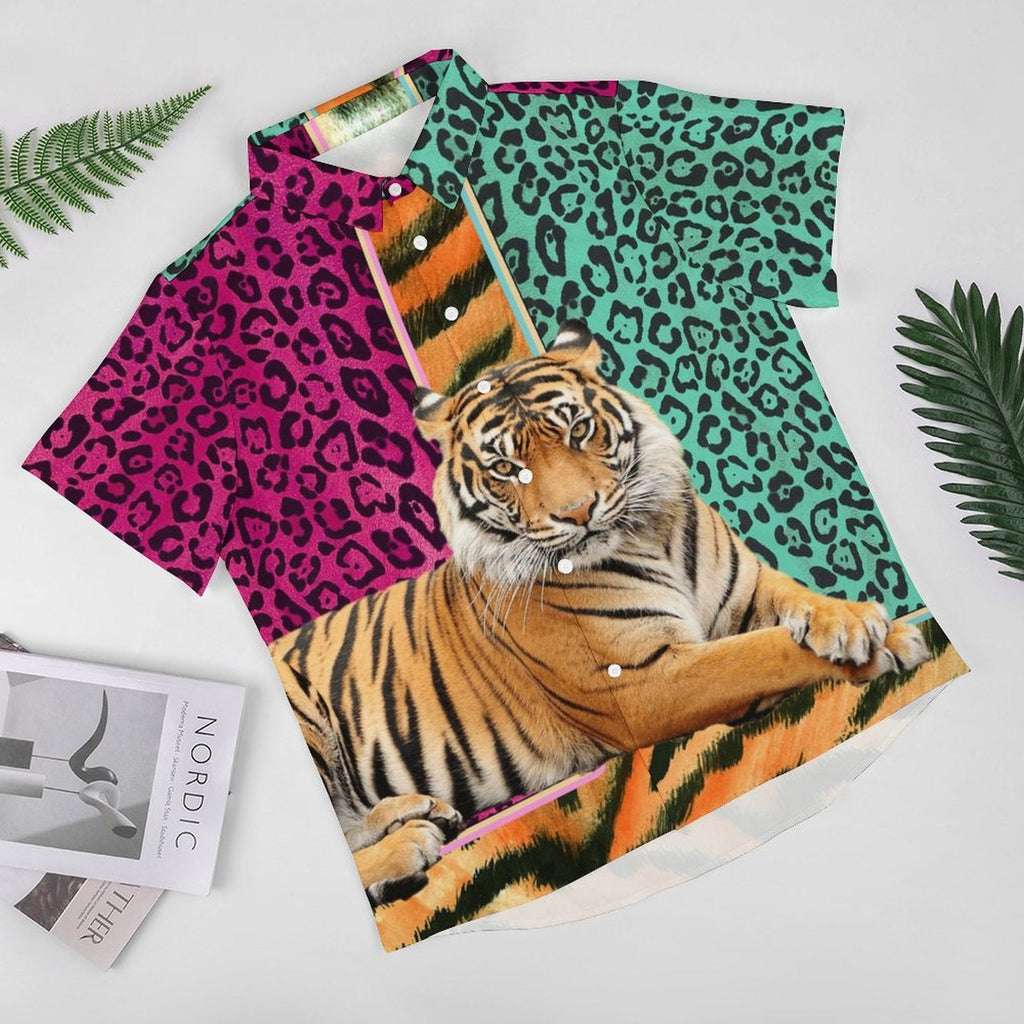 Men's Fashion Casual Printed Short Sleeve Shirts 2305107069