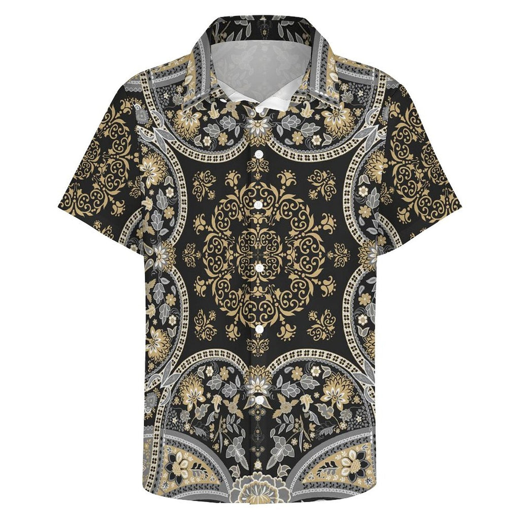 Men's Fashion Casual Printed Short Sleeve Shirts 2306100457
