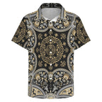 Men's Fashion Casual Printed Short Sleeve Shirts 2306100457
