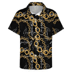 Men's Fashion Casual Printed Short Sleeve Shirts 2306101495