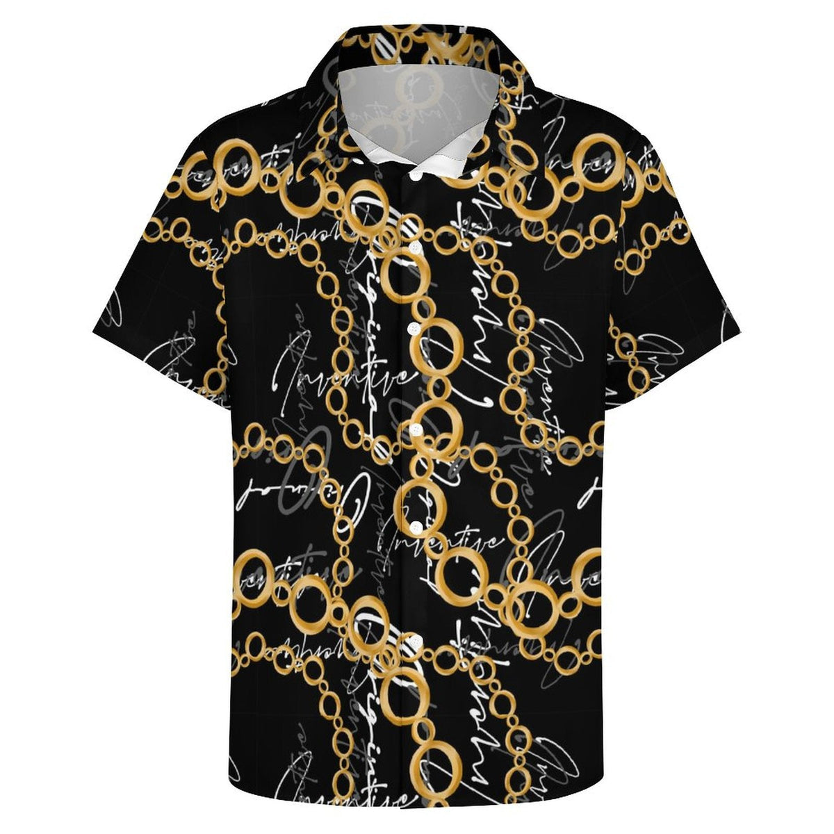 Men's Fashion Casual Printed Short Sleeve Shirts 2306101495