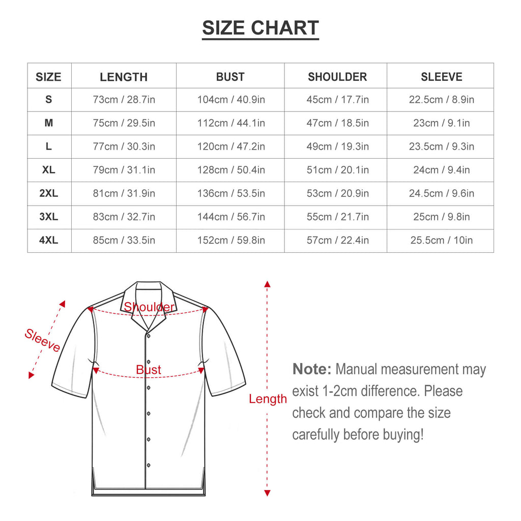 Men Hawaiian Casual Short Sleeve Shirt 2306100034