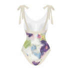 Casual Printed One Piece Swimsuit And Cover Up 2305105886