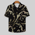 Men's Fashion Casual Printed Short Sleeve Shirts 2306100459