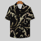 Men's Fashion Casual Printed Short Sleeve Shirts 2306100459