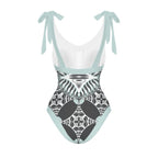 Casual Printed One Piece Swimsuit And Cover Up 2306100474