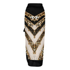 Casual Printed One Piece Swimsuit And Cover Up 2305106056