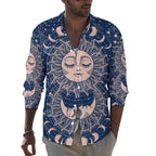 Men's Casual Printed Long Sleeve Shirt 2306103079