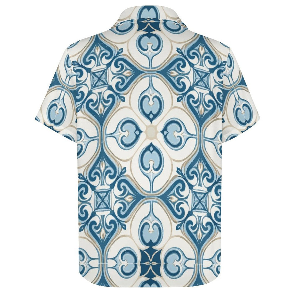 Men's Fashion Casual Printed Short Sleeve Shirts 2306100441