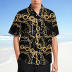 Men's Fashion Casual Printed Short Sleeve Shirts 2306101495
