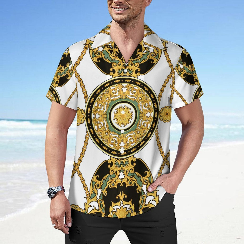 Men Hawaiian Casual Short Sleeve Shirt 2306100097