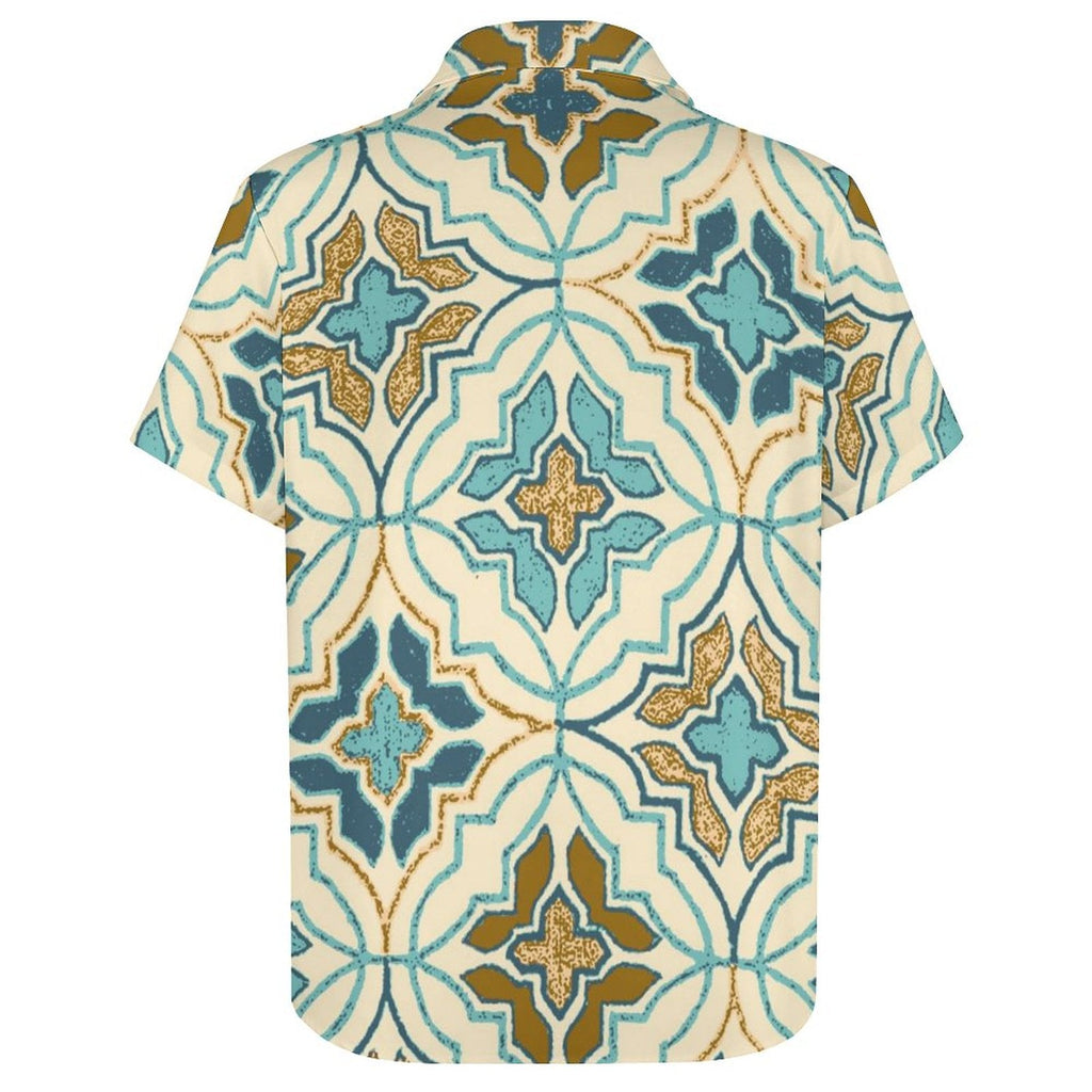 Men's Fashion Casual Printed Short Sleeve Shirts 2306100444