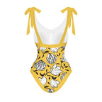 Casual Printed One Piece Swimsuit And Cover Up 2305105077