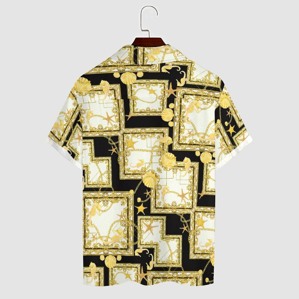 Men Hawaiian Casual Short Sleeve Shirt 2306100034