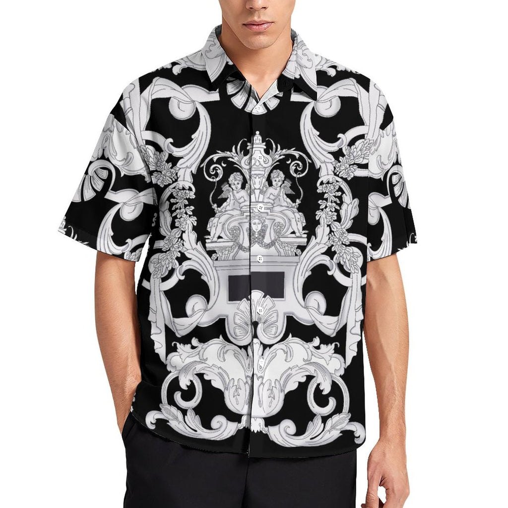 Men's Fashion Casual Printed Short Sleeve Shirts 2306100019