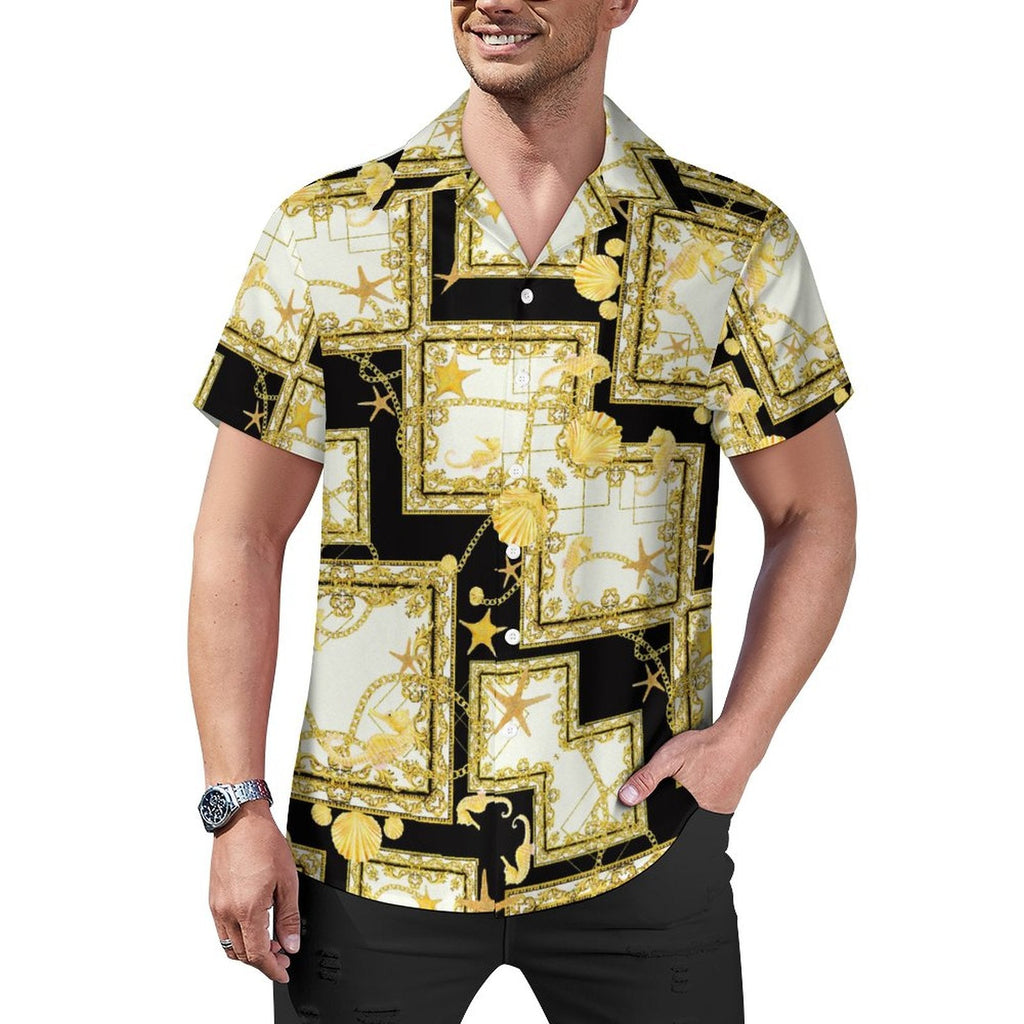 Men Hawaiian Casual Short Sleeve Shirt 2306100034