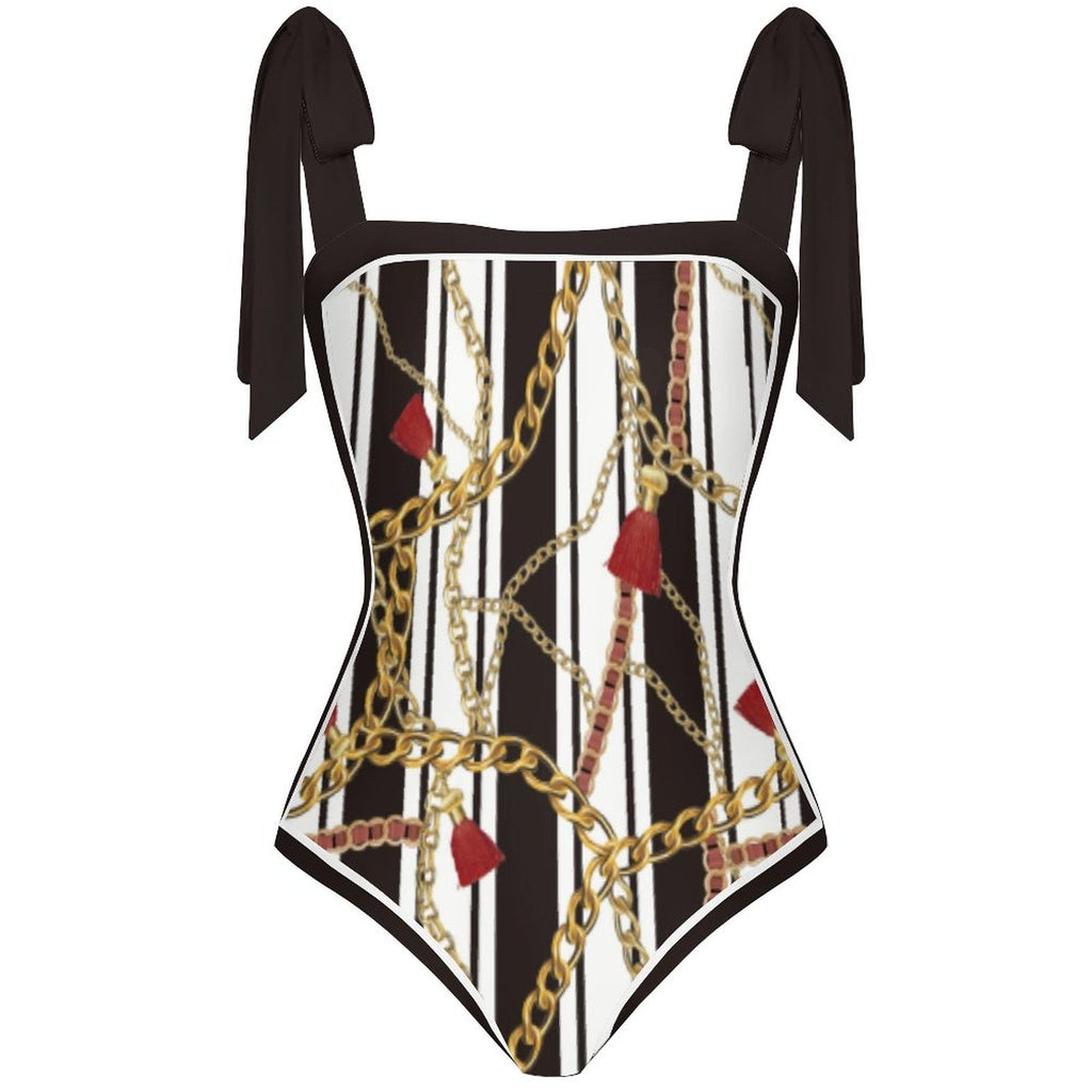 Fashion Printed One Piece Swimsuit And Cover Up 2306100603