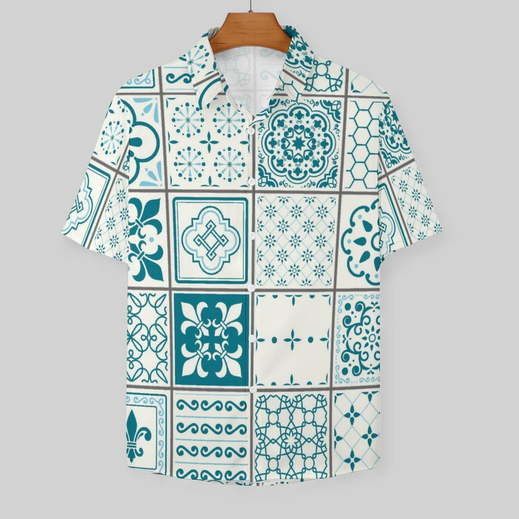 Men's Fashion Casual Printed Short Sleeve Shirts 2306100447