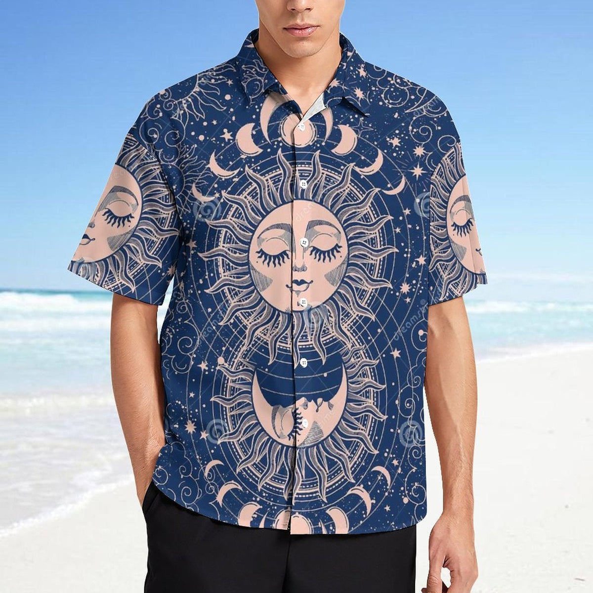 Men's Fashion Casual Printed Short Sleeve Shirts 2306100972