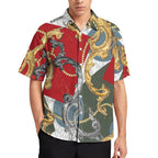 Men's Fashion Casual Printed Short Sleeve Shirts 2306101109
