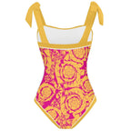 Fashion Printed One Piece Swimsuit And Cover Up 2306100607