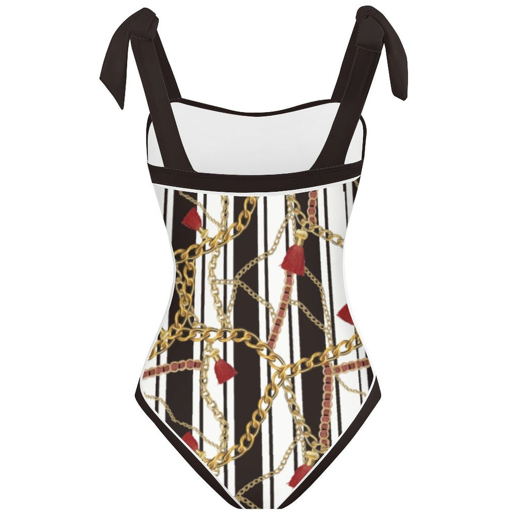Fashion Printed One Piece Swimsuit And Cover Up 2306100603