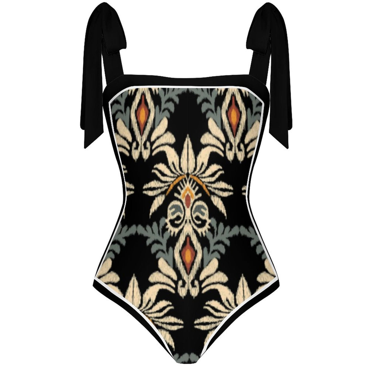 Fashion Printed One Piece Swimsuit And Cover Up 2305105225