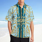 Men's Fashion Casual Printed Short Sleeve Shirts 2306100967