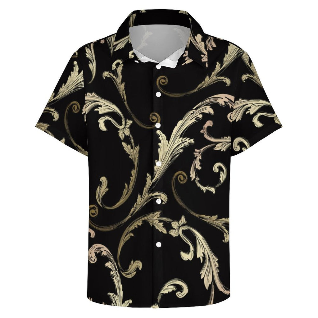Men's Fashion Casual Printed Short Sleeve Shirts 2306100459
