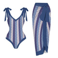 Casual Printed One Piece Swimsuit And Cover Up 2305105787