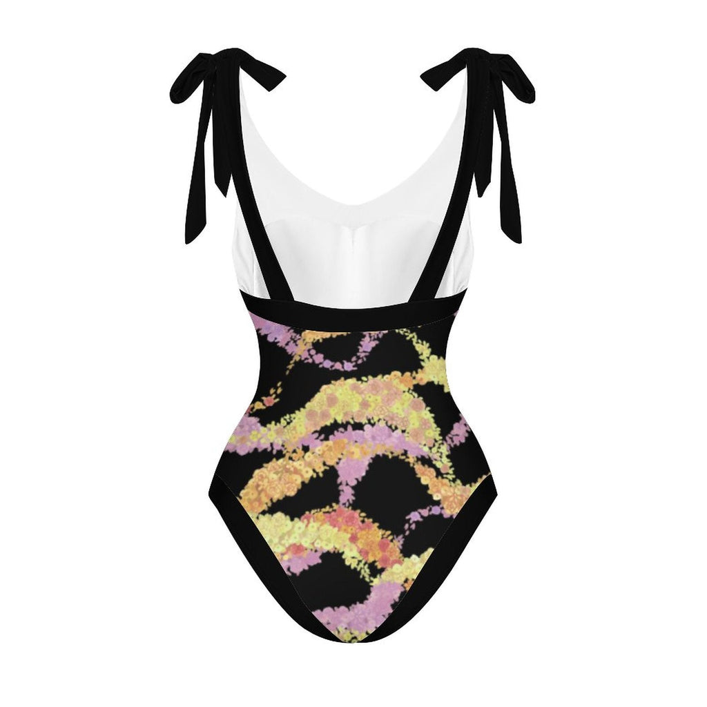Casual Printed One Piece Swimsuit And Cover Up 2306100156