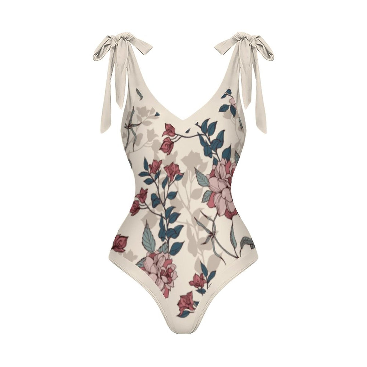 Casual Printed One-Piece Swimsuit And Cover Up 2305104175