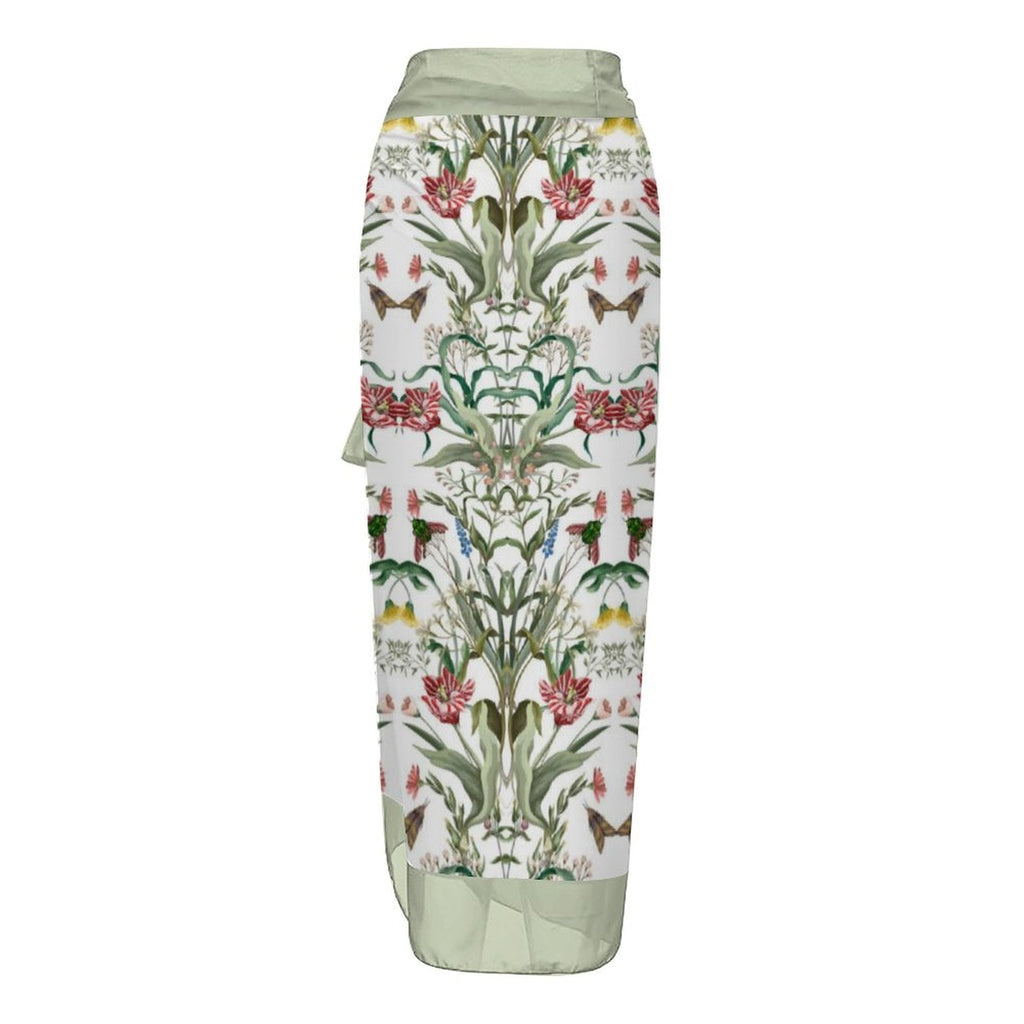 Casual Printed One-Piece Swimsuit And Cover Up 2305103380