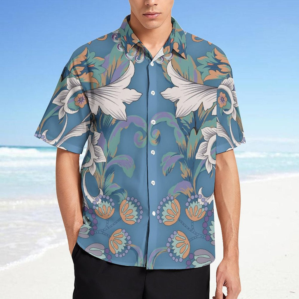 Men's Fashion Casual Printed Short Sleeve Shirts 2306100465