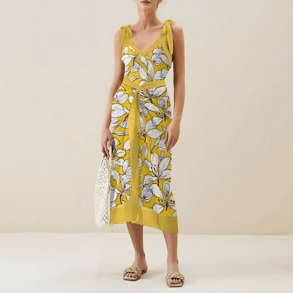 Casual Printed One-Piece Swimsuit And Cover Up 2305102447