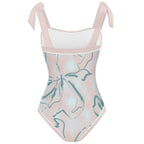 Fashion Printed One Piece Swimsuit And Cover Up 2305106812