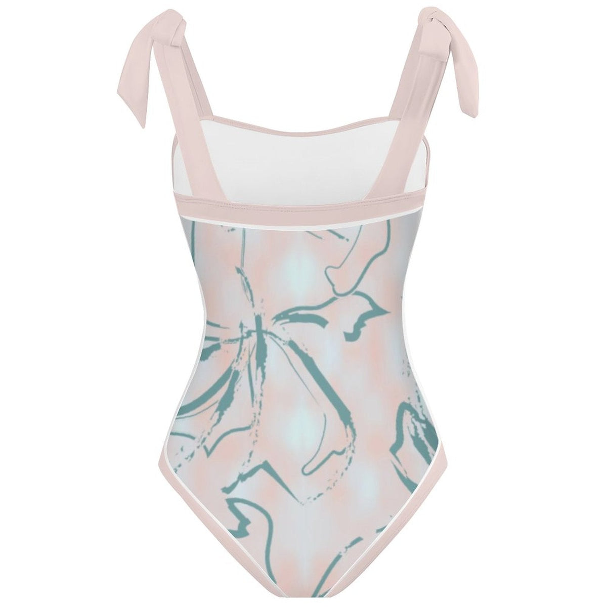 Fashion Printed One Piece Swimsuit And Cover Up 2305106812