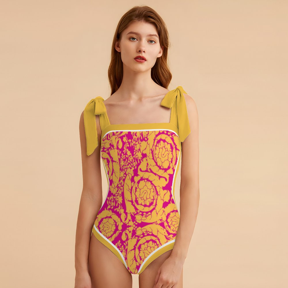 Fashion Printed One Piece Swimsuit And Cover Up 2306100607