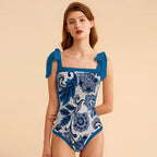 Fashion Printed One-Piece Swimsuit And Cover Up 2305104404