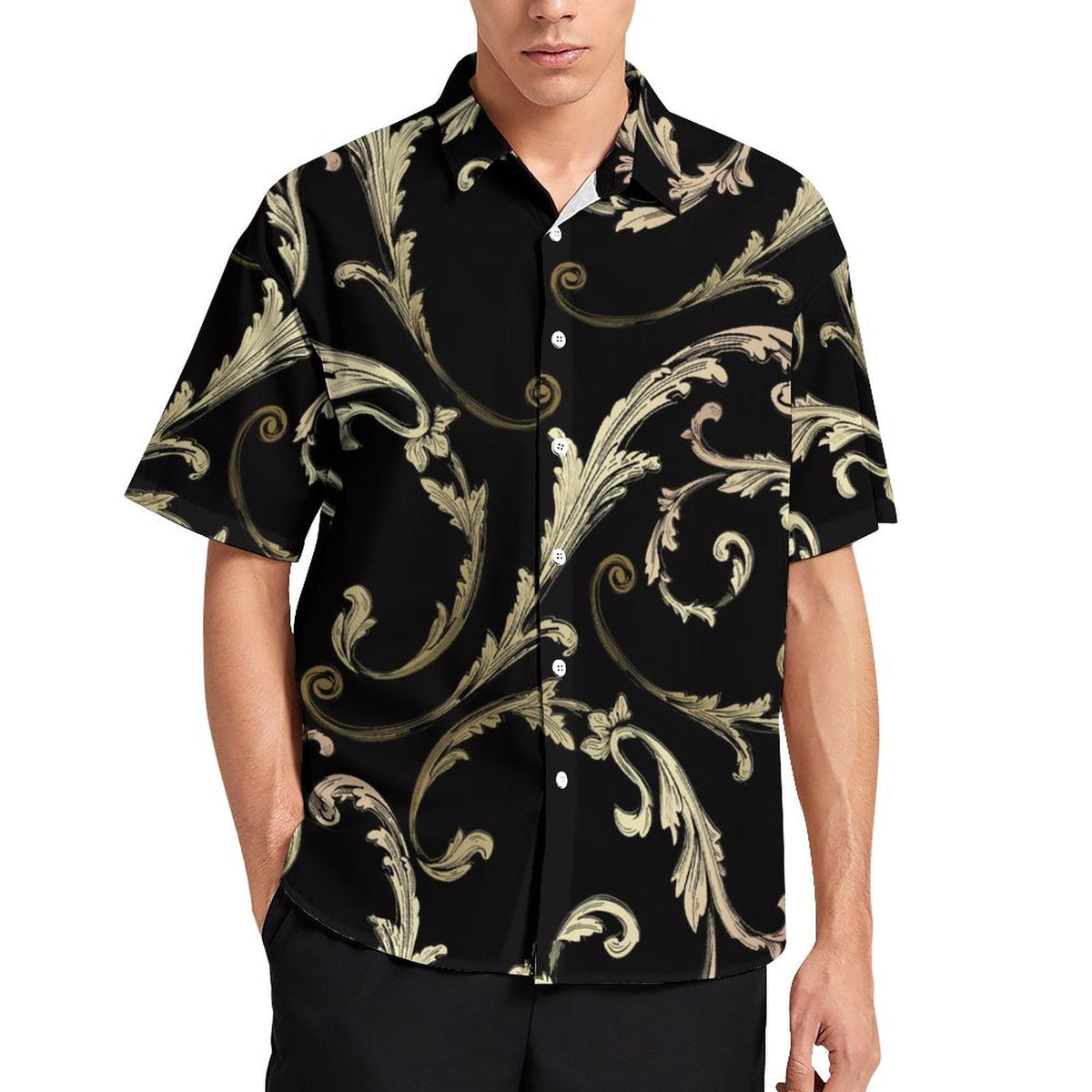 Men's Fashion Casual Printed Short Sleeve Shirts 2306100459